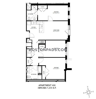 Allston Luxury 3 Bed 2 Bath BOSTON Boston - $6,375 No Fee