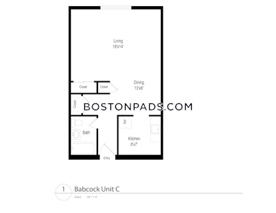 Brookline Apartment for rent Studio 1 Bath  Boston University - $2,300 No Fee