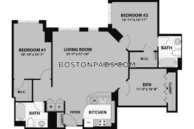 Waltham Apartment for rent 2 Bedrooms 2 Baths - $3,332