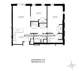 Allston Apartment for rent 2 Bedrooms 2 Baths Boston - $5,100 No Fee