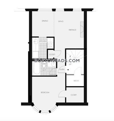 Back Bay Apartment for rent 1 Bedroom 1 Bath Boston - $2,855