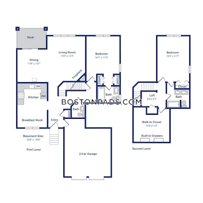 Waltham Apartment for rent 2 Bedrooms 2 Baths - $3,295