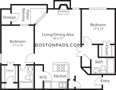 Quincy 2 Beds 2 Baths  South Quincy - $2,855