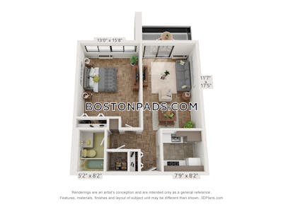 Allston/brighton Border Apartment for rent 1 Bedroom 1 Bath Boston - $2,400 No Fee